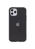 Чехол Silicone case (A) (с закрытым низом) для Apple iPhone 11 Pro (5.8") Черный / Black