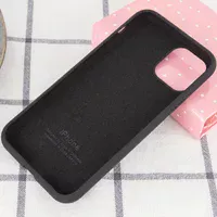 Чохол Silicone case (A) (з закритим низом) для Apple iPhone 11 Pro (5.8 ") Чорний / Black