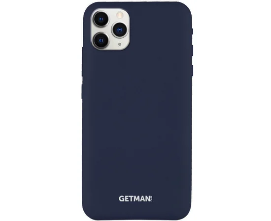 Чехол Silicone Case GETMAN for Magnet для Apple iPhone 11 Pro (5.8") Синий / Gray Cobalt