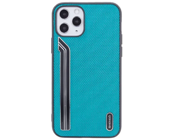 TPU чехол SHENGO Textile series для Apple iPhone 11 Pro (5.8") Зеленый