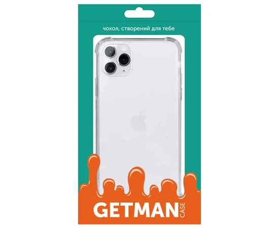 TPU чехол GETMAN Ease с усиленными углами для Apple iPhone 11 Pro (5.8") Прозрачный / Transparent