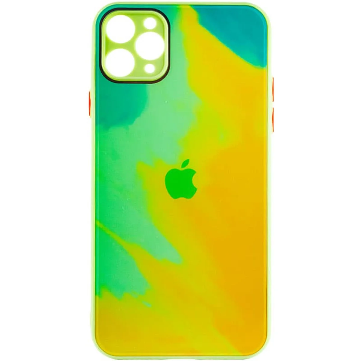 Чехол TPU+Glass Impasto abstract для Apple iPhone 11 Pro (5.8") Yellow green