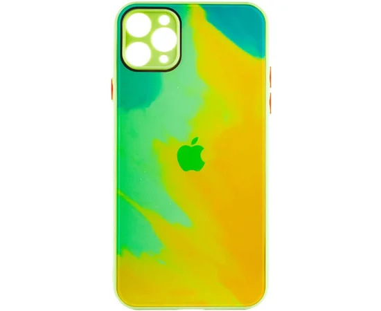 Чохол TPU+Glass Impasto abstract для Apple iPhone 11 Pro (5.8") Yellow green