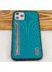 TPU чехол SHENGO Textile series для Apple iPhone 11 Pro (5.8") Зеленый