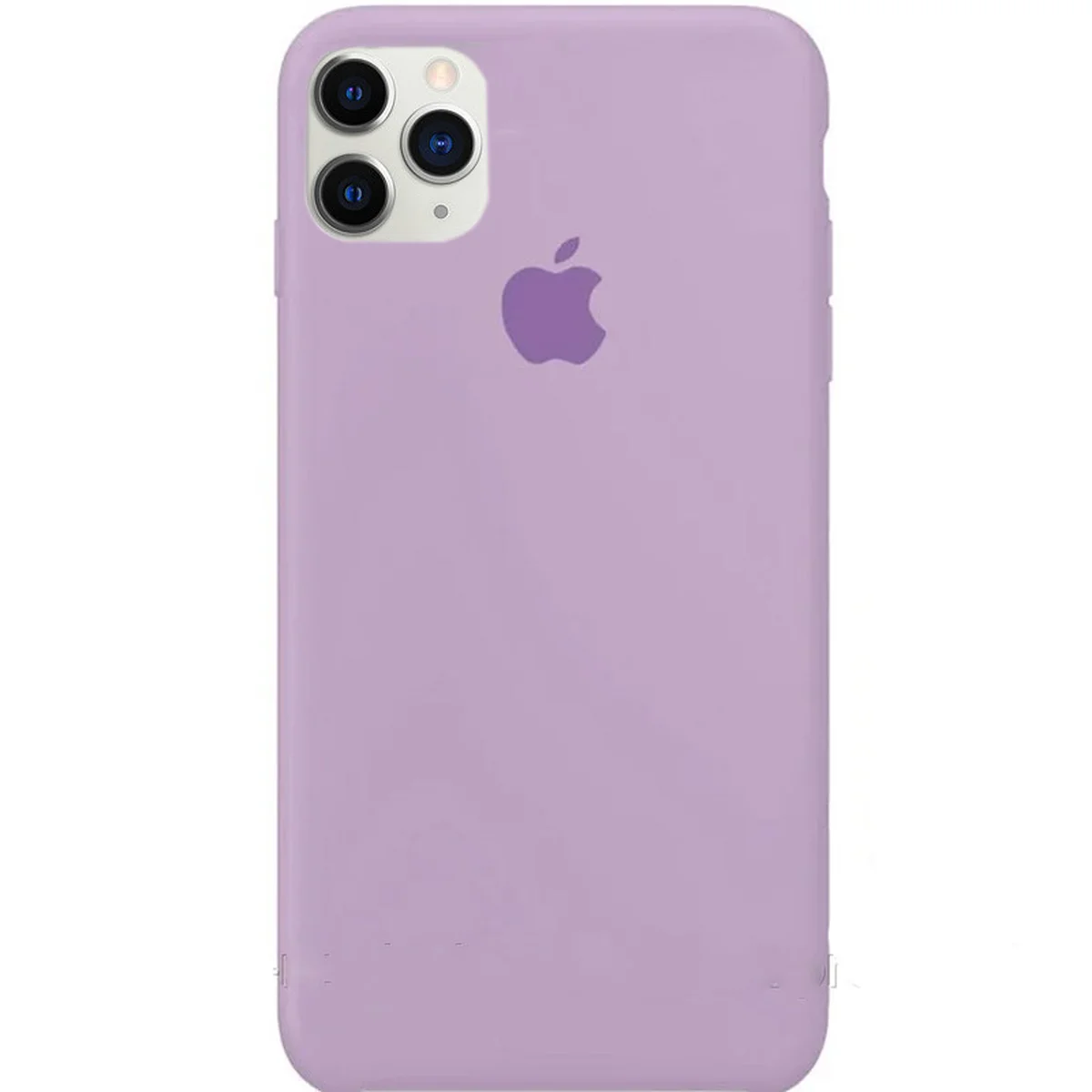 Чохол Silicone case (A) (з закритим низом) для Apple iPhone 11 Pro (5.8 ") Бузковий / Dasheen