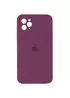 Чехол Silicone Case Square Full Camera Protective (AA) для Apple iPhone 11 Pro (5.8") Бордовый / Maroon