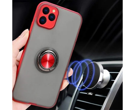 TPU-PC чохол Deen Shadow Ring series для Apple iPhone 11 Pro (5.8 ") Червоний