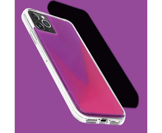 Неоновый чехол Neon Sand glow in the dark для Apple iPhone 11 Pro (5.8") Фиолетовый / Розовый