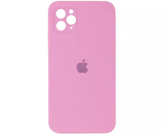 Чохол Silicone Case Square Full Camera Protective (AA) для Apple iPhone 11 Pro (5.8 ") Рожевий / Light pink