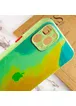 Чохол TPU+Glass Impasto abstract для Apple iPhone 11 Pro (5.8") Yellow green