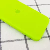 Чохол Silicone Case Square Full Camera Protective (AA) для Apple iPhone 11 Pro (5.8 ") Салатовий / Neon green