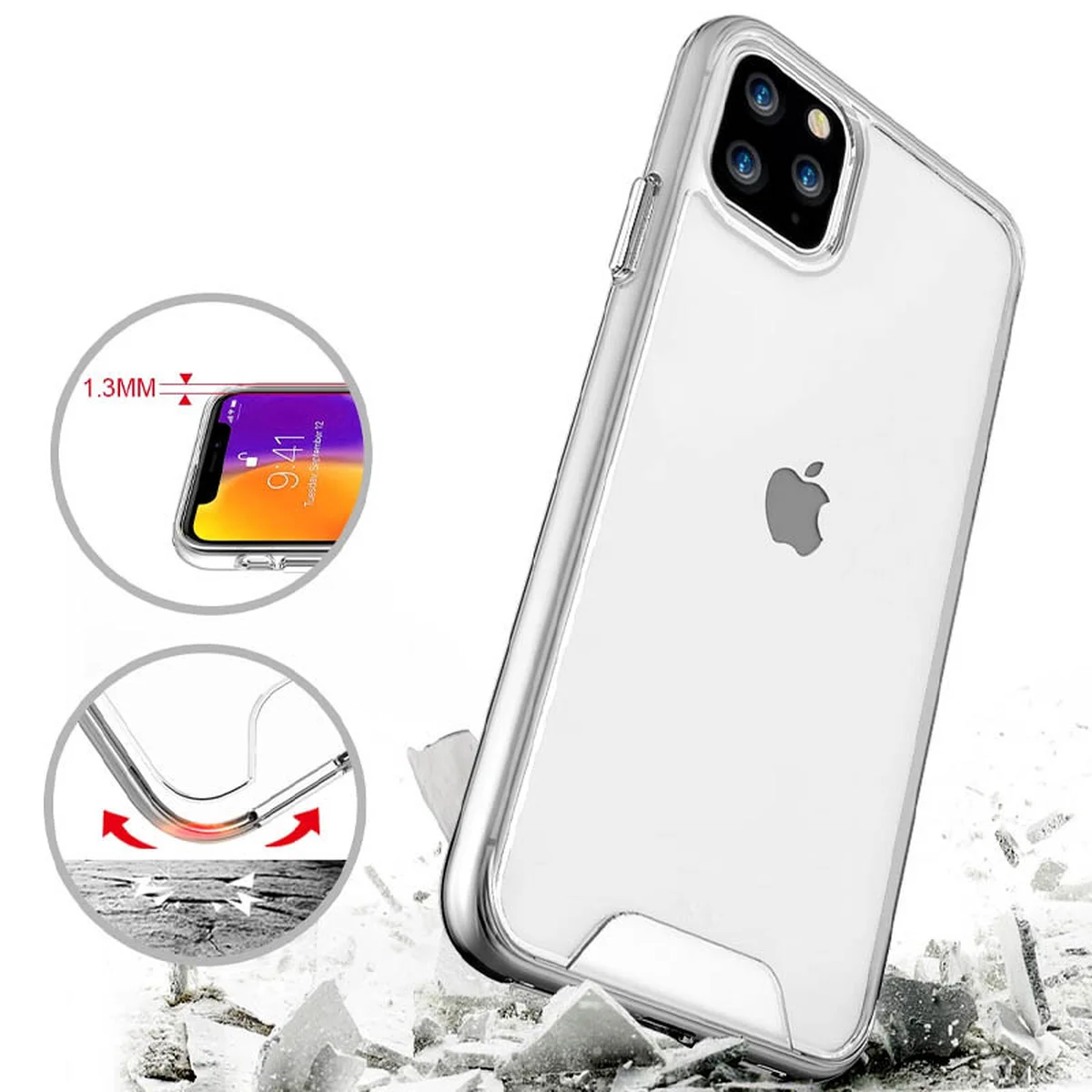 Чохол TPU Space Case transparent для Apple iPhone 11 Pro (5.8 ") Прозорий