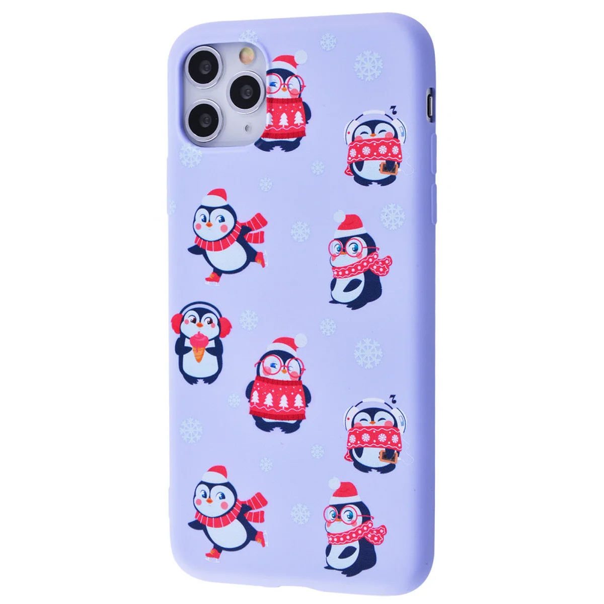 TPU чехол WAVE Fancy для Apple iPhone 11 Pro (5.8") Penguins / Light purple