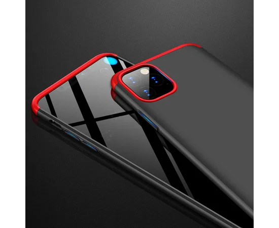 Пластиковая накладка GKK LikGus 360 градусов для Apple iPhone 11 Pro (5.8") Черный / Красный