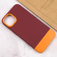 Чехол TPU+PC Bichromatic для Apple iPhone 11 Pro (5.8") Brown burgundy / Orange