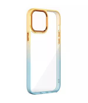 Чехол TPU+PC Fresh sip series для Apple iPhone 11 Pro (5.8") Бирюзовый / Оранжевый