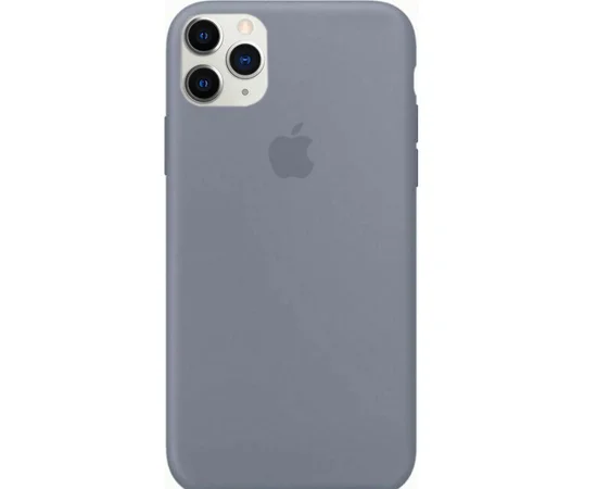 Чехол Silicone case (A) (с закрытым низом) для Apple iPhone 11 Pro (5.8") Серый / Lavender Gray
