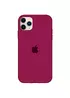 Чехол Silicone case (A) (с закрытым низом) для Apple iPhone 11 Pro (5.8") Бордовый / Maroon