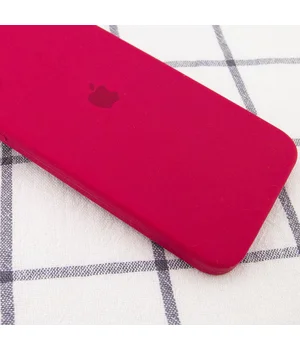 Чохол Silicone Case Square Full Camera Protective (AA) для Apple iPhone 11 Pro (5.8 ") Червоний / Rose Red