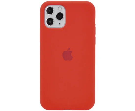 Чехол Silicone Case Full Protective (AA) для Apple iPhone 11 Pro (5.8") Красный / Dark Red