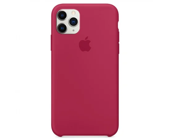 Чохол Silicone case (A) для Apple iPhone 11 Pro (5.8 ") Рожевий / Rose red