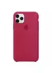 Чохол Silicone case (A) для Apple iPhone 11 Pro (5.8 ") Рожевий / Rose red