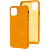 Кожаный чехол Croco Leather для Apple iPhone 11 Pro (5.8") Yellow