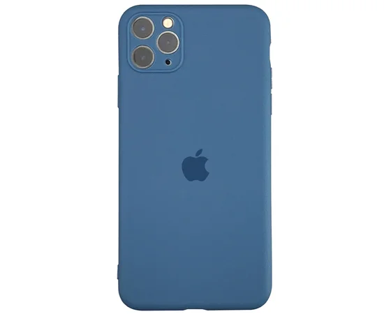 Чехол Slim Silicone case full protective для Apple iPhone 11 Pro (5.8") Синий / Light Blue