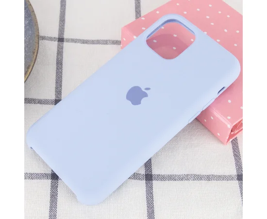 Чехол Silicone Case (AA) для Apple iPhone 11 Pro (5.8") Голубой / Lilas Cream
