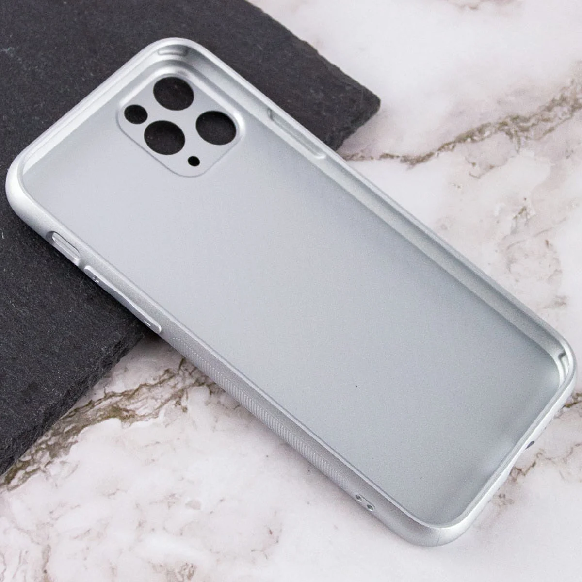 TPU+Glass чехол Matte Candy Full camera для Apple iPhone 11 Pro (5.8") Белый