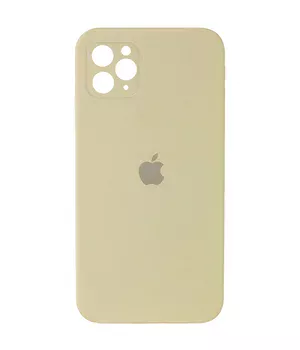 Чохол Silicone Case Square Full Camera Protective (AA) для Apple iPhone 11 Pro (5.8 ") Жовтий / Mellow Yellow