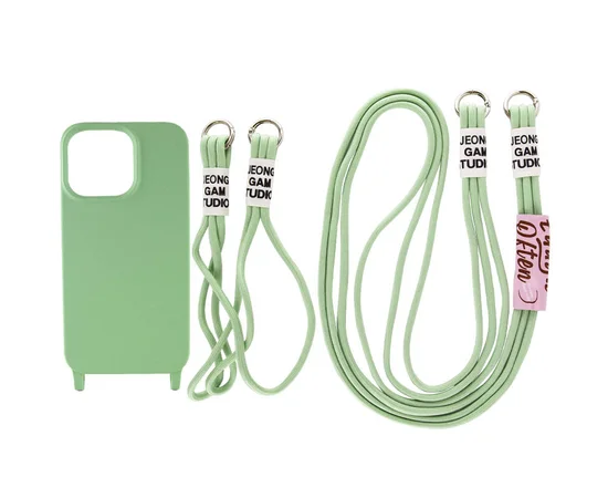 Чехол TPU two straps California для Apple iPhone 11 Pro (5.8") Зеленый / Pistachio