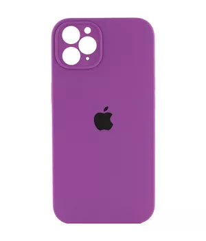 Чохол Silicone Case Square Full Camera Protective (AA) для Apple iPhone 11 Pro (5.8") Фіолетовий / Grape