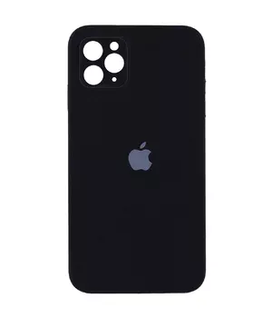 Чехол Silicone Case Square Full Camera Protective (AA) для Apple iPhone 11 Pro (5.8") Черный / Black