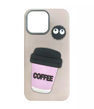 Чехол TPU Leather Toys для Apple iPhone 11 Pro (5.8") Coffee / Pink