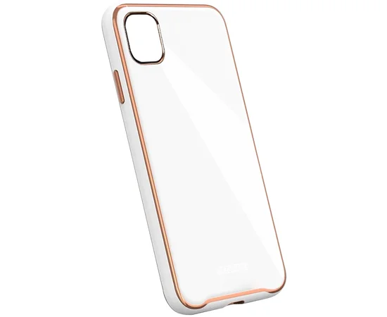 TPU+Glass чехол Venezia для Apple iPhone 11 Pro (5.8") Белый / White