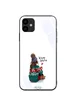 TPU+Glass чехол ForFun для Apple iPhone 11 (6.1") Warm Wishes / Белый
