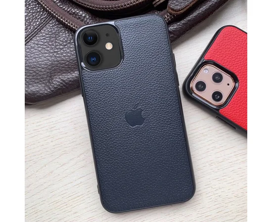 Кожаная накладка Epic Vivi Logo series для Apple iPhone 11 (6.1") Синий