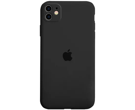 Чехол Silicone Case Full Protective для Apple iPhone 11 (6.1") Черный / Black