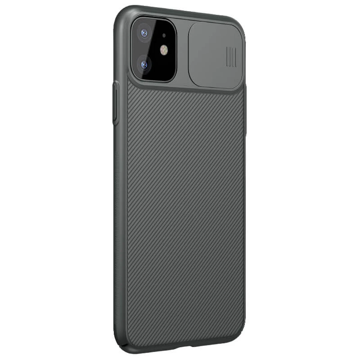Карбонова накладка Nillkin Camshield (шторка на камеру) для Apple iPhone 11 (6.1 ") Зелений / Dark Green