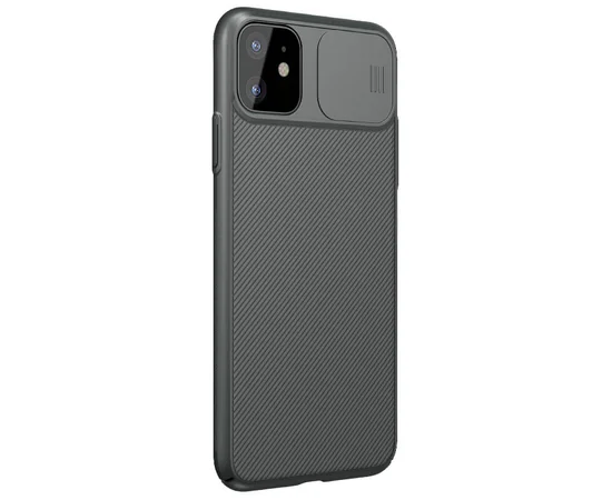 Карбонова накладка Nillkin Camshield (шторка на камеру) для Apple iPhone 11 (6.1 ") Зелений / Dark Green
