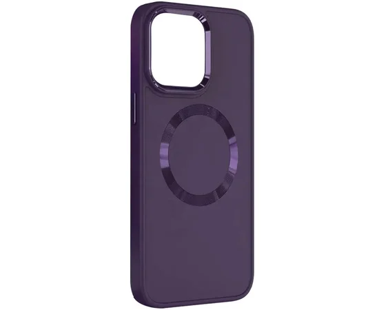 TPU чехол Bonbon Metal Style with MagSafe для Apple iPhone 11 (6.1") Фиолетовый / Dark Purple