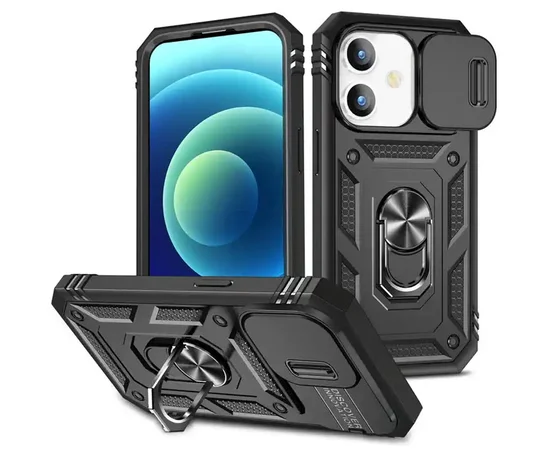 Ударопрочный чехол Camshield Serge Ring для Apple iPhone 11 (6.1") Черный