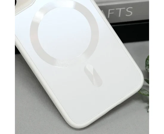 Чехол TPU+Glass Sapphire Midnight with MagSafe для Apple iPhone 11 (6.1") Белый / White