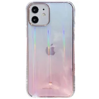 TPU+Glass чехол Aurora Classic для Apple iPhone 11 (6.1") Розовый