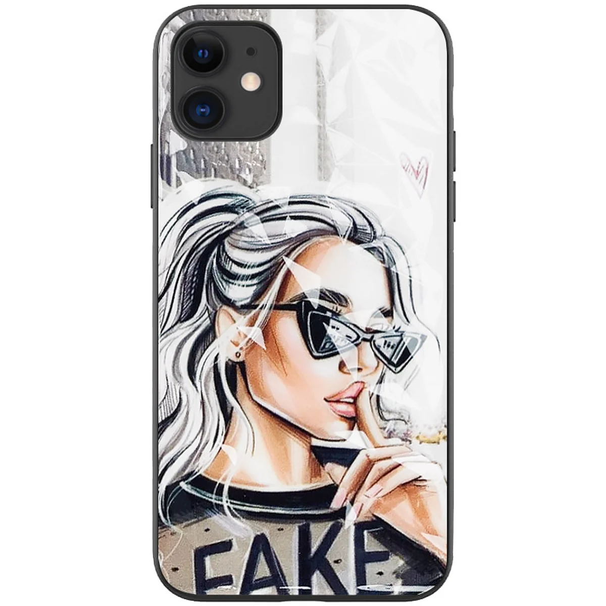 TPU + PC чохол Prisma Ladies для Apple iPhone 11 (6.1 ") Fake