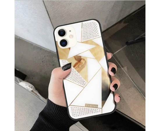 TPU+Glass чехол TYBOMB Shinig Miror для Apple iPhone 11 (6.1") Белый
