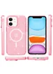 Чохол TPU Galaxy Sparkle (MagFit) для Apple iPhone 11 (6.1") Pink+Glitter