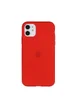 Силиконовый матовый полупрозрачный чехол для Apple iPhone 11 (6.1") Красный / Red