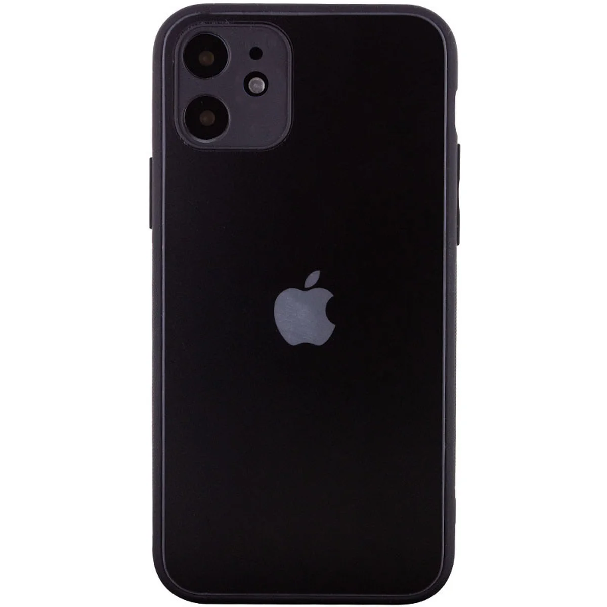 TPU+Glass чехол Matte Candy Full camera для Apple iPhone 11 (6.1") Черный